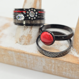 ixxxi ringen set compleet maat 20.5 en 10 mm breed 25-305