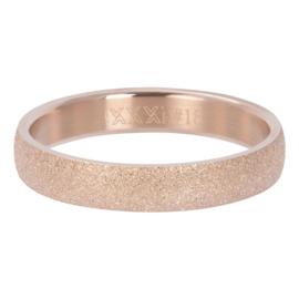 Ring sandblasted rosé  4 mm