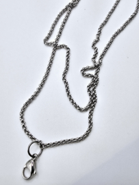 Jasseron Collier, 3 mm breed, 80 cm