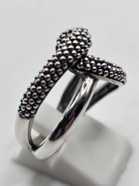 Echt zilveren ring maat 18 fantasie