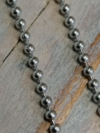 Bolletjes collier, 2 mm breed, 80 cm