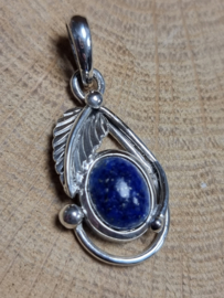 Echt zilveren hanger, Lapis Lazuli.