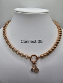 Connect 05 ketting, 45,4 cm lengte Rosé