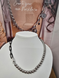 ixxxi Connect ketting compleet, zwart/zilver. Connect257