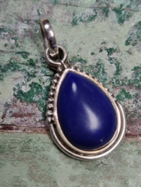 Echt zilveren hanger, Lapis Lazuli.