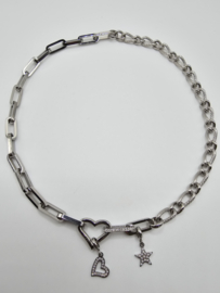 Connect 07 ketting, 48,2 cm lengte Zilver