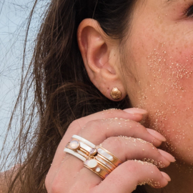 Ear studs shell