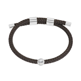 Armband Cozy Crystal Stone  Bruin