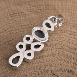 Echt zilveren ketting hanger met Labradoriet