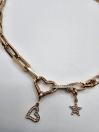 Connect 08 ketting, 48,2 cm lengte Rosé