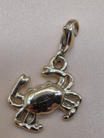 RVS charm, Krab. Goud.