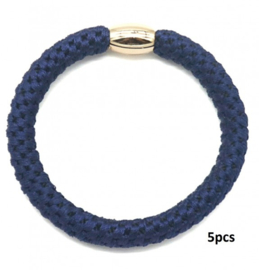 Hairtie bracelet donker blauw