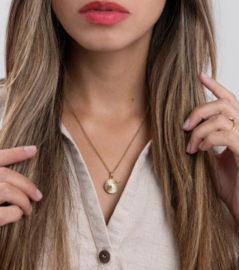 Sunray Necklace – Photo Locket Pendant Gold