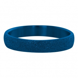 Sandblasted ring 4 mm Blauw