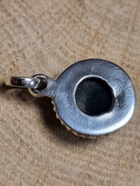 Prachtige echt zilveren hanger met Onyx