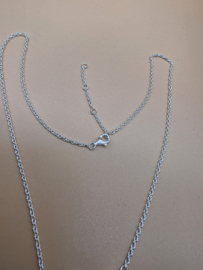 925 Collier met Granaat