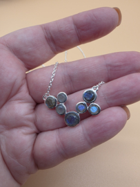 925 Collier met Labradoriet.
