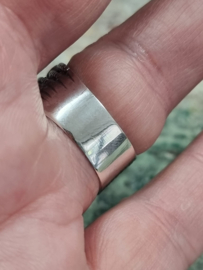 Echt zilveren ring maat 19.5  S4