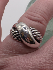 Echt zilveren ring maat 19.5 S25