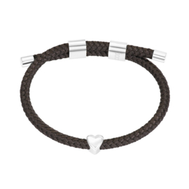 Armband Cozy Heart Bruin
