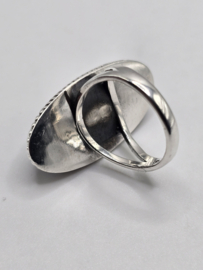 Zilveren ring Amethist maat 18
