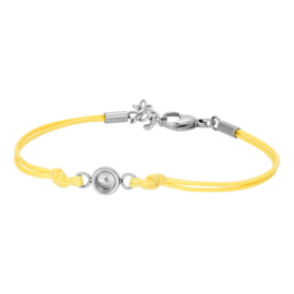 Wax cord yellow armband voor top part