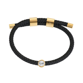 Armband Cozy Crystal Stone  Zwart