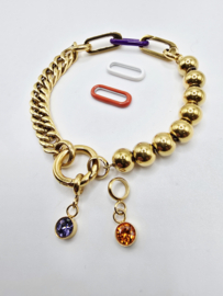 ixxxi connect armbanden set, verwisselbaar, maat 20 cm