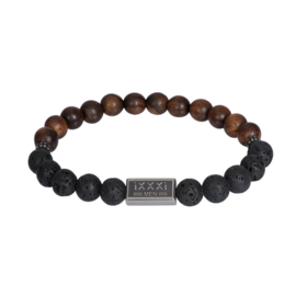 Omar Zwart ixxxi  heren armband