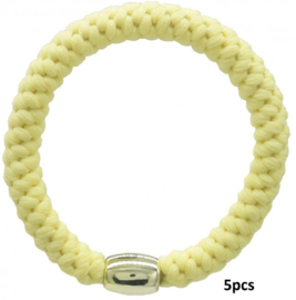 Hairtie bracelet soft yellow