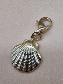 RVS charm, schelp. Goud.