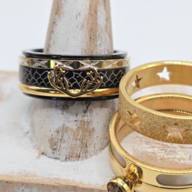 ixxxi ringen set compleet maat 20.5 en 10 mm breed 25-304