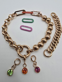 ixxxi connect armbanden set, verwisselbaar, maat 20.5 cm