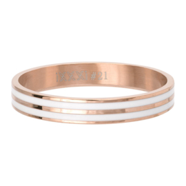 Double line white 4 mm vulring rosé