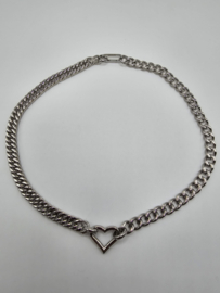 Connect 01 ketting, 45,6 cm lengte Zilver