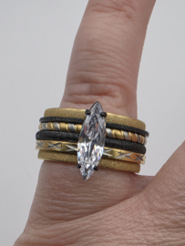ixxxi ring compleet, maat 19 met limited edition basisring.
