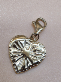 RVS charm Hart. Goud.