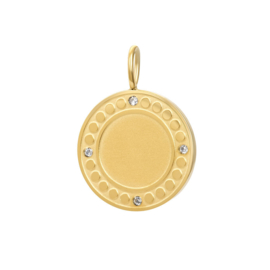 Hanger Zirconia Round gegraveerd met max. 4 initialen
