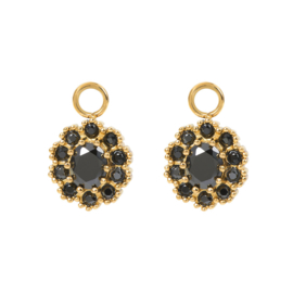 Hoops Charm Party Gold