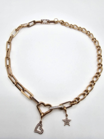 Connect 08 ketting, 48,2 cm lengte Rosé