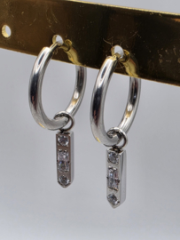 15 mm ixxxi creolen met charm Sparkle