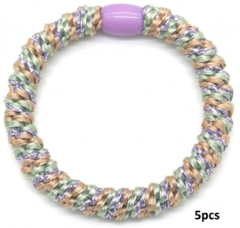 Hairtie bracelet multi color glitter