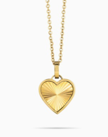 Sunray Heart Necklace – Gold