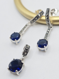 Echt zilver met Marcasiet sieraden sets.