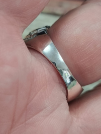 Echt zilveren ring maat 19 S6