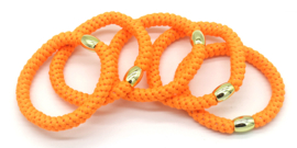 Hairtie bracelet oranje