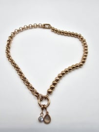 Connect 05 ketting, 45,4 cm lengte Rosé