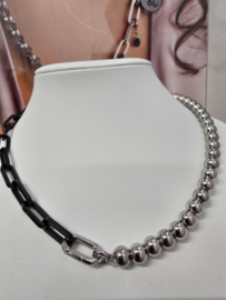 ixxxi Connect ketting compleet, zwart/zilver. Connect257