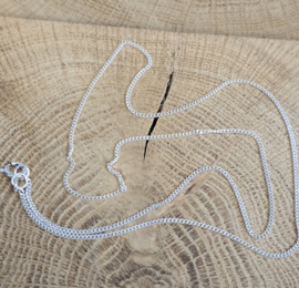 Echt zilveren Gourmet collier, 1.2 mm