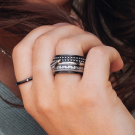 Vulring Bohemian Black 2mm Silver